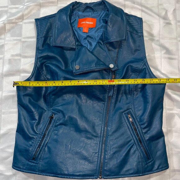 π Bundle Deal: 4 for $20! π Teal blue grunge rocker vest L - Picture 6 of 12